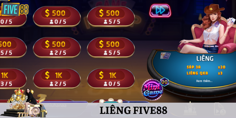 liêng five88 chia thành nhiều bàn cược khác nhau